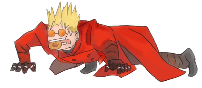98feralvash, Trigun Sticker, 2024